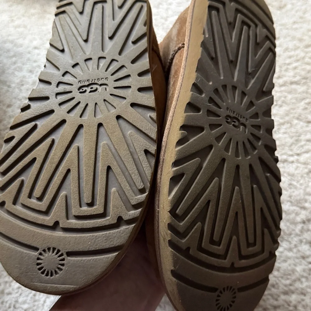 UGG Tan Winter Boots with Button Accents size 8